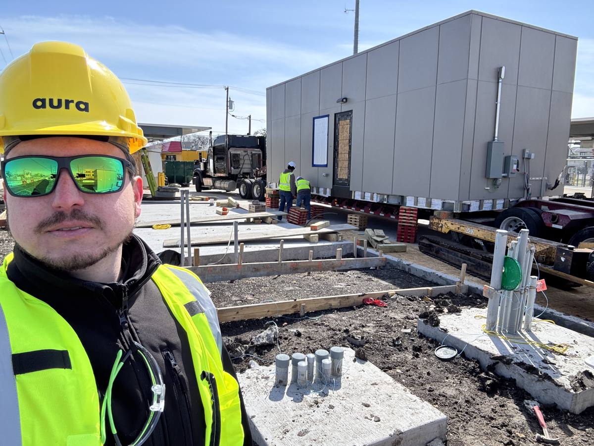 Prefab driver rest station delivered in Dallas