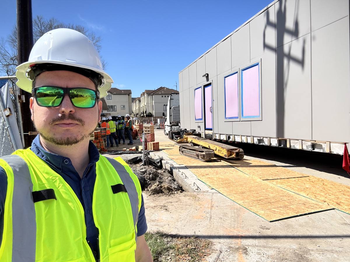 Prefab driver rest station delivered in Houston
