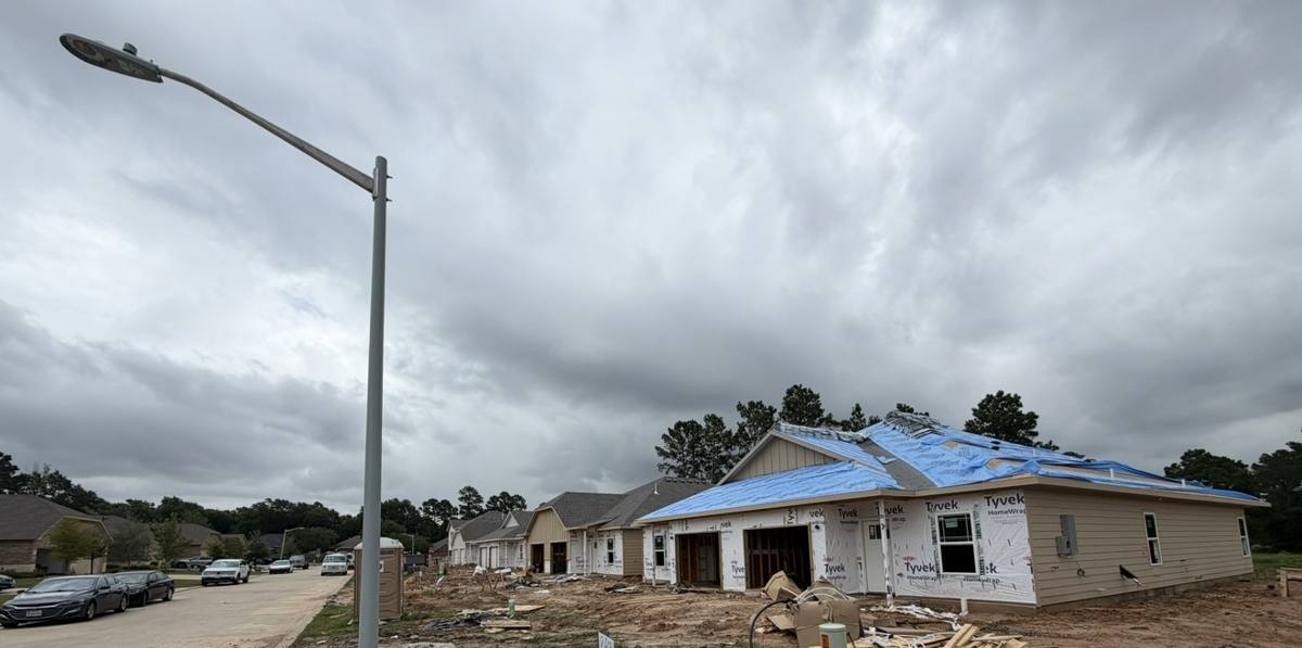 New homes under construction in Conroe