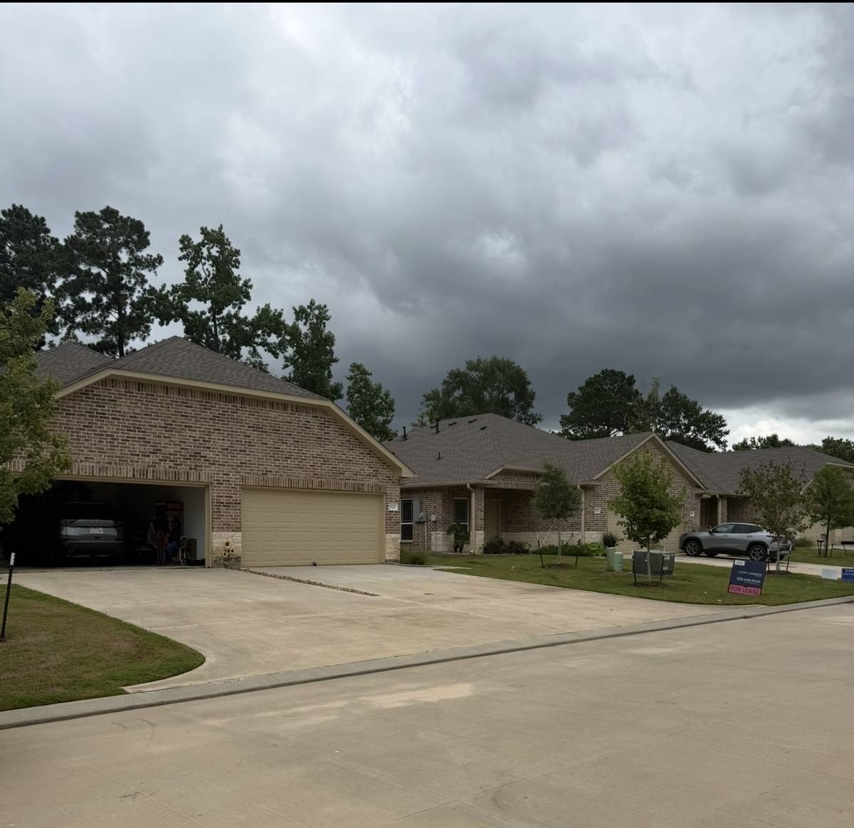 New duplex-style homes in Conroe